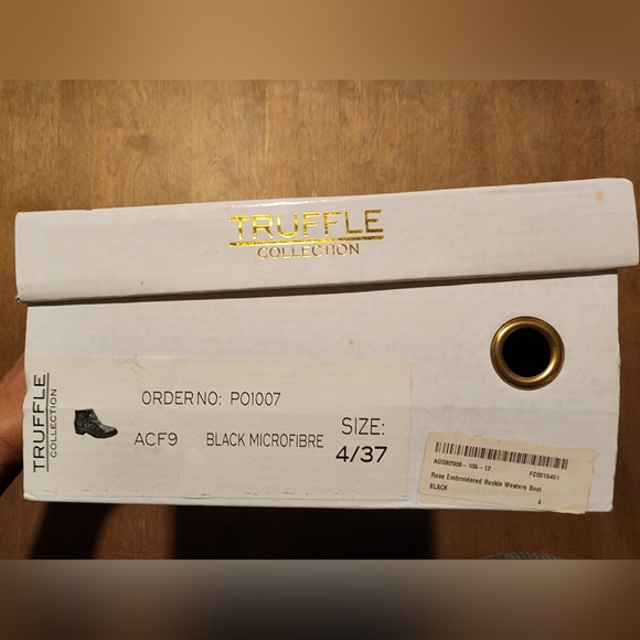 Truffle Collection Rose Embroidered Buckle Western Boot - Picture 11 of 11